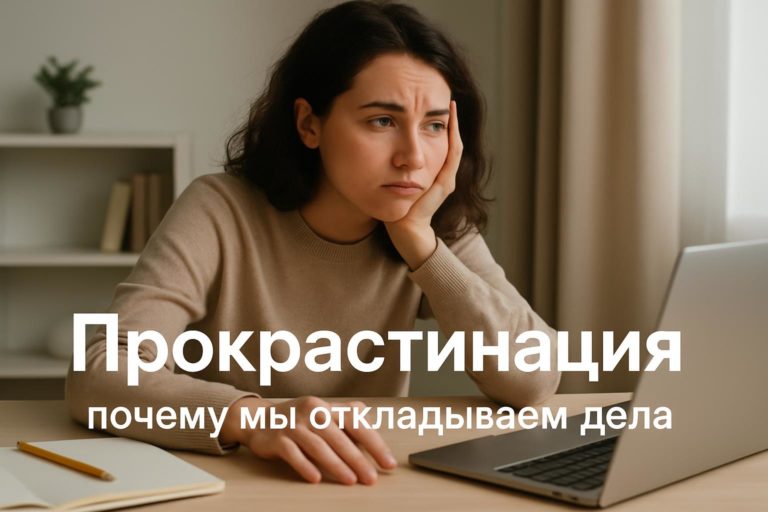Прокрастинация: почему мы откладываем дела и как перестать прокрастинировать